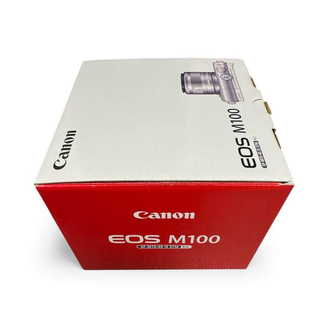 完品美品【Canon】EOS M100 EF-M15-45 IS ST