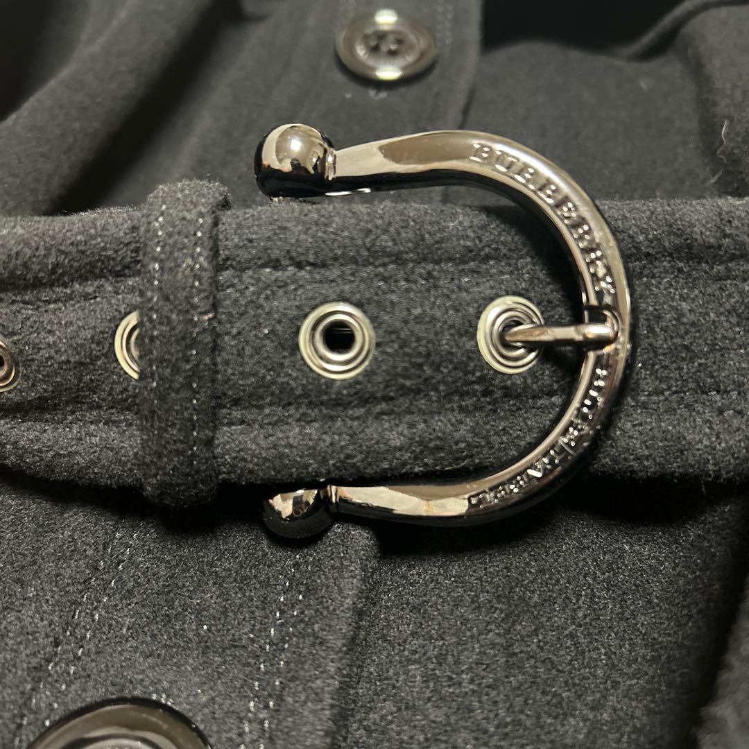 BURBERRY BLUE LABEL ロングコート38 黒　M