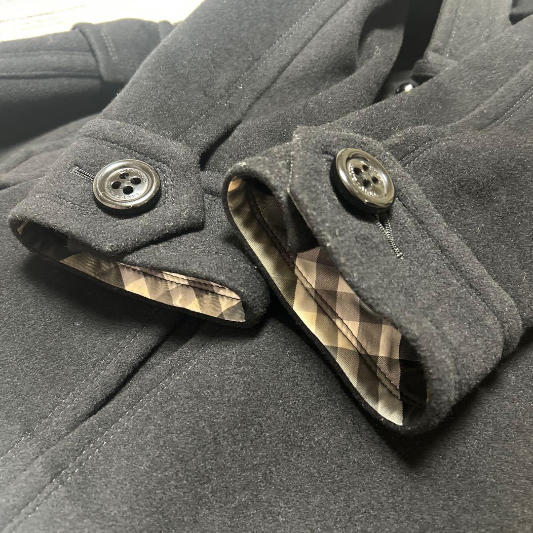 BURBERRY BLUE LABEL ロングコート38 黒　M