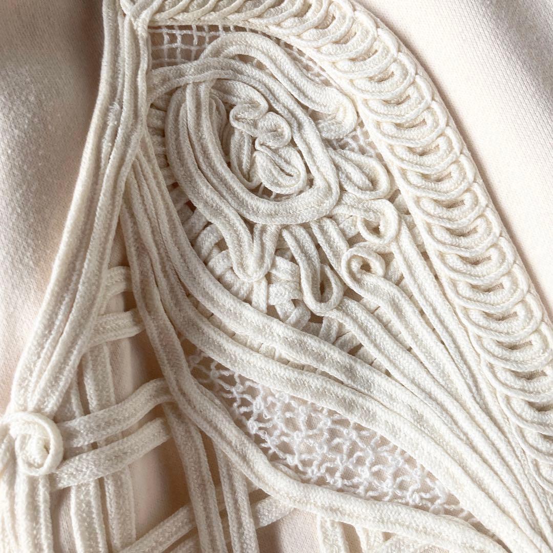 Mame Kurogouchi マメクロゴウチ コード刺繍 スウェット