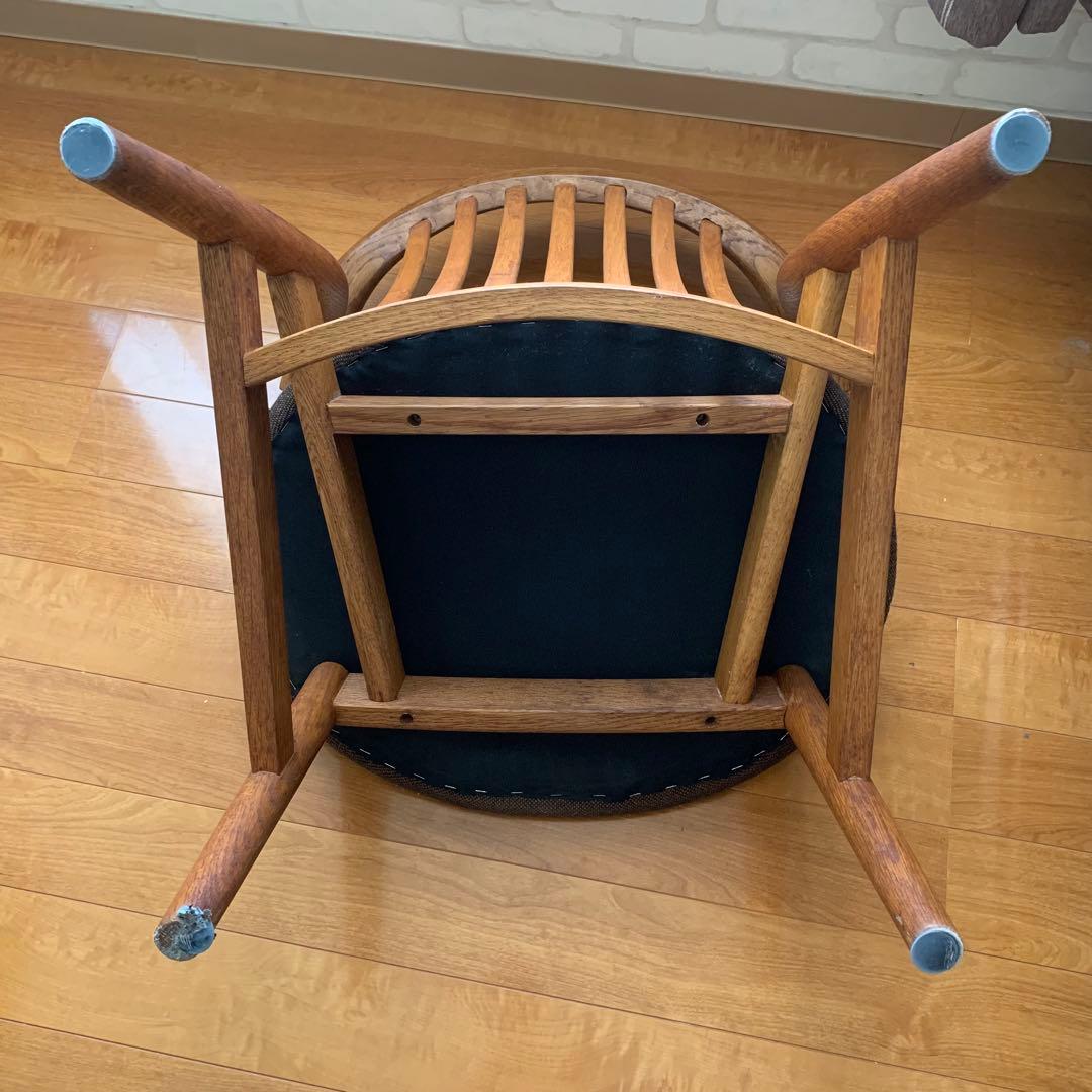 木製アーチ型チェア ブラウン