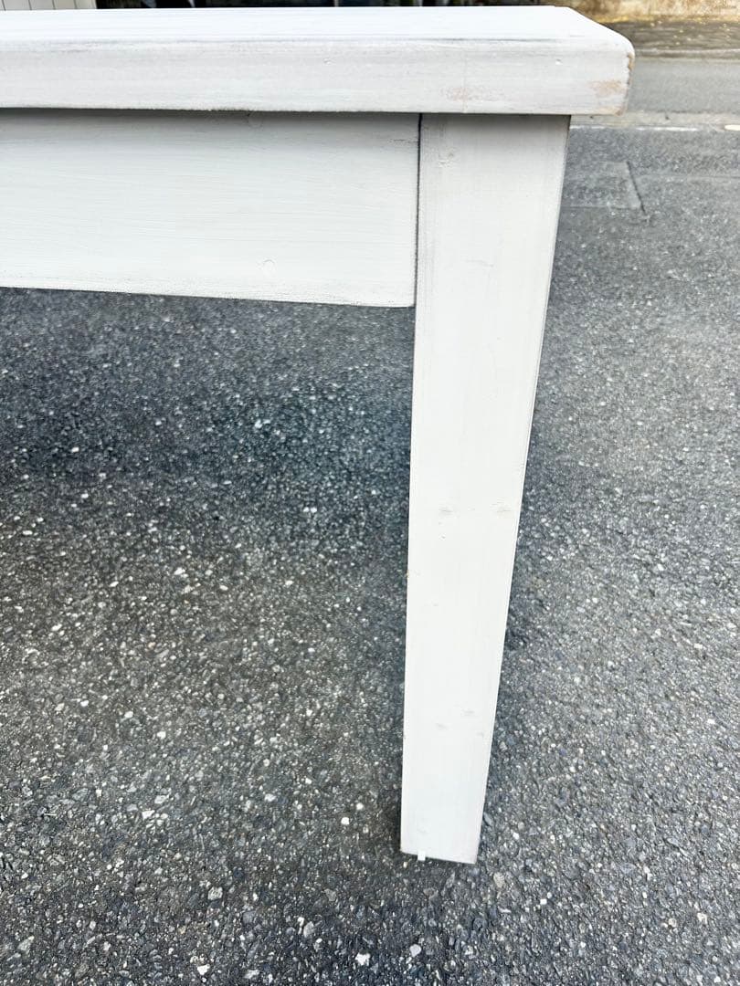 【業務用仕様】平台 テーブル ホワイト 白木 1800×600 陳列什器