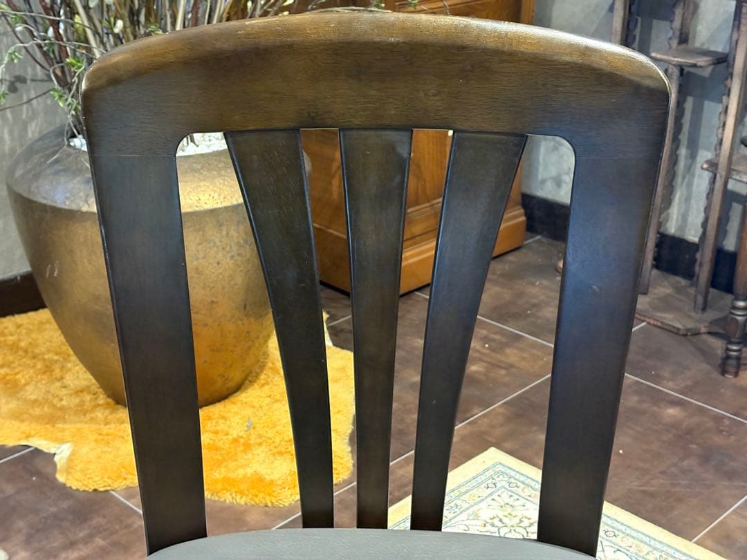 ③karimoku カリモク ダイニングチェア リビングチェア 合皮レザー YN