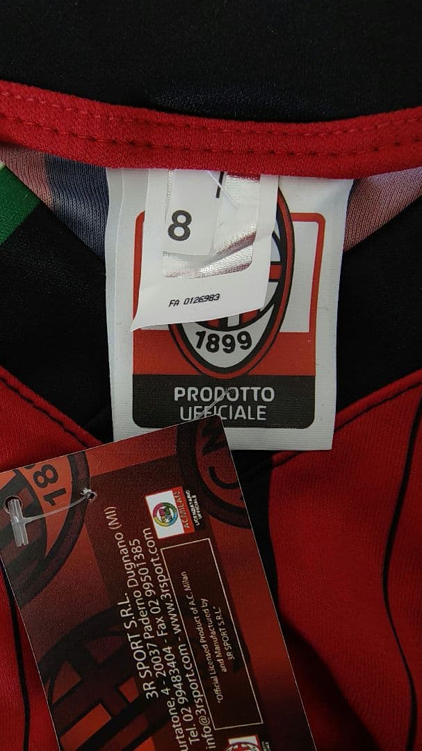 〚新品タグ付〛ACミラン　本田圭佑　レプリカユニフォーム