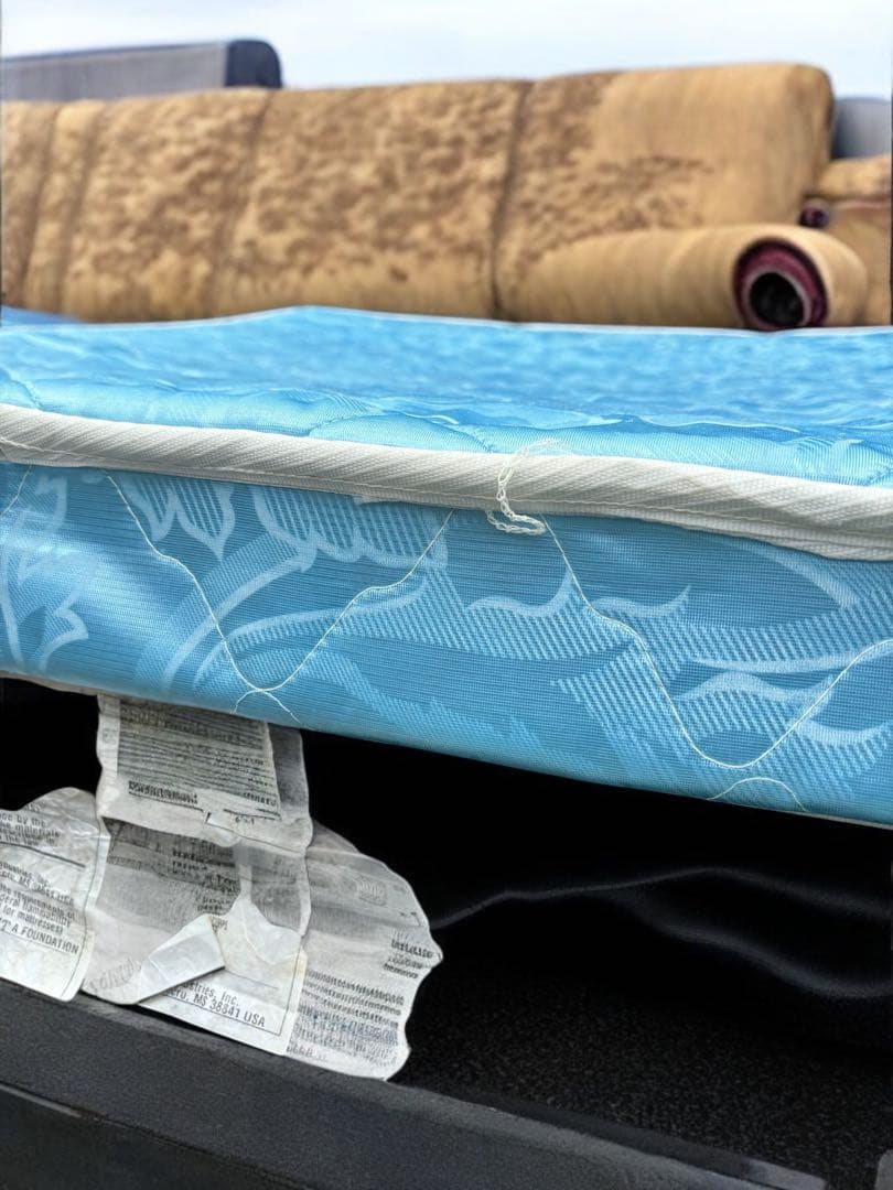 Ashley花柄デザイン 3人掛けソファベッド美品