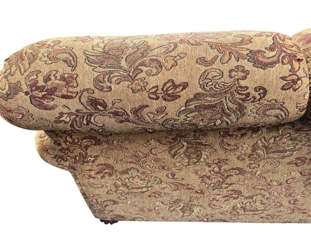 Ashley花柄デザイン 3人掛けソファベッド美品