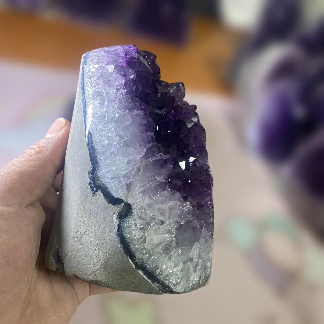 【極上】ウルグアイ産アメジストクラスター1528g絶品超濃い超美しい 幸運水晶