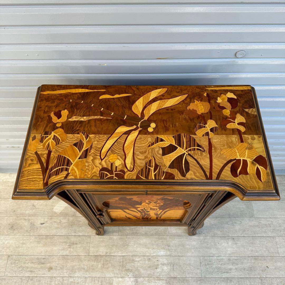 希少　ミエールガレ 調　アール・ヌーボー　チェスト　コンソール