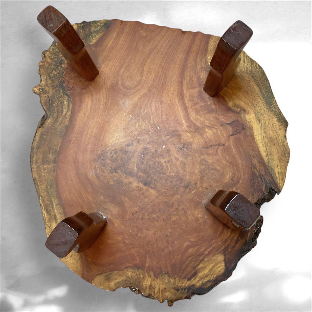 ✨送料込み✨ 花梨 座卓 一枚板 テーブル 天然木 高級 84cm×76cm