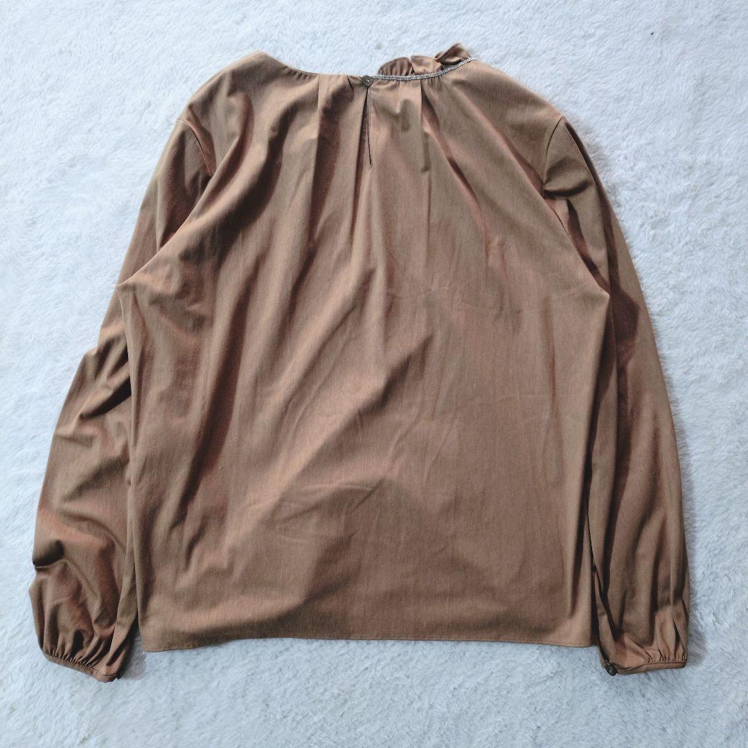 極美品 近年物 MORABITO アシンメトリー ブラウス 38 定価9万円弱