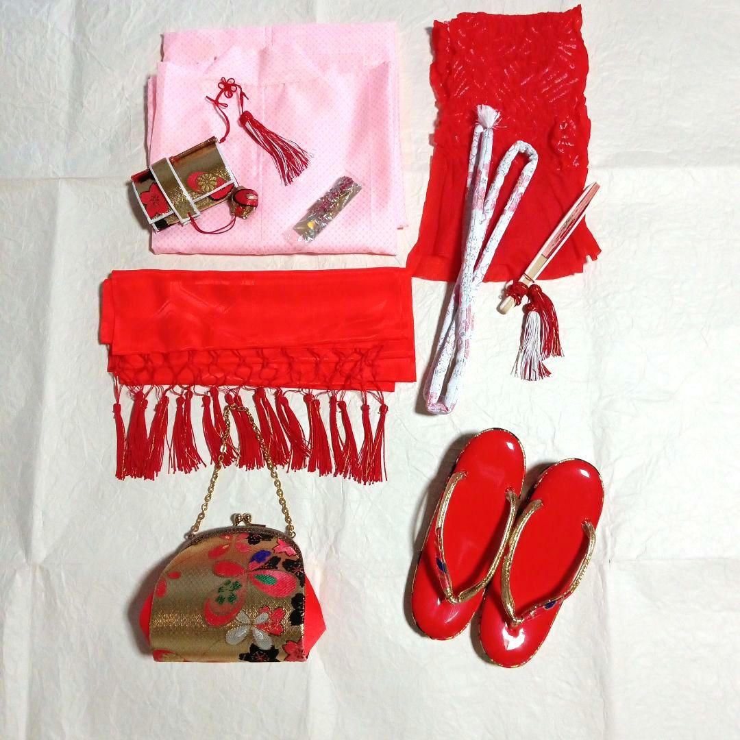 七五三　七歳着物・結び帯フルセット　(34)