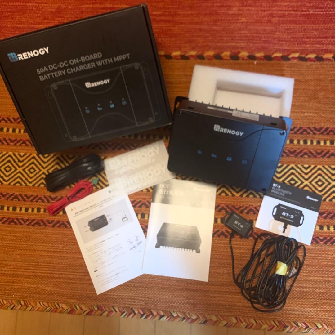 大幅に値下げしました。走行充電器RENOGY MPPT12V 50A+BT-2