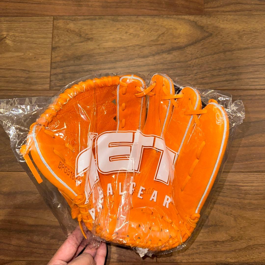 ZETT硬式野球用グローブ オレンジ 新品
