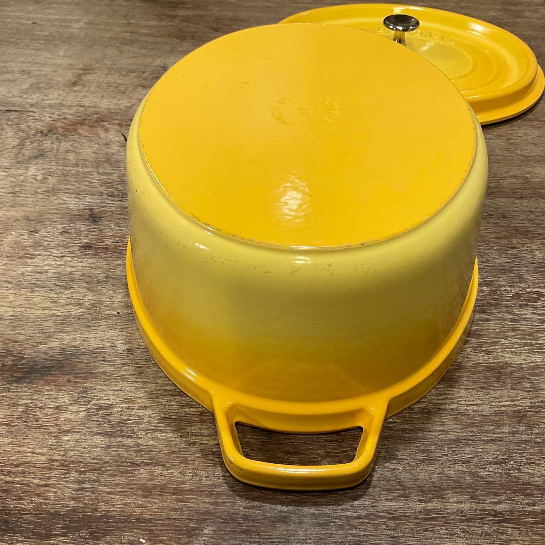 大容量！ 31cm！STAUB ストウブ ピコ・ココット オーバル イエロー系