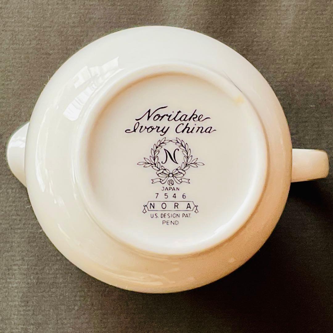 ノリタケ アイボリーチャイナ NORA 白薔薇　金彩　ティーセット 6人分