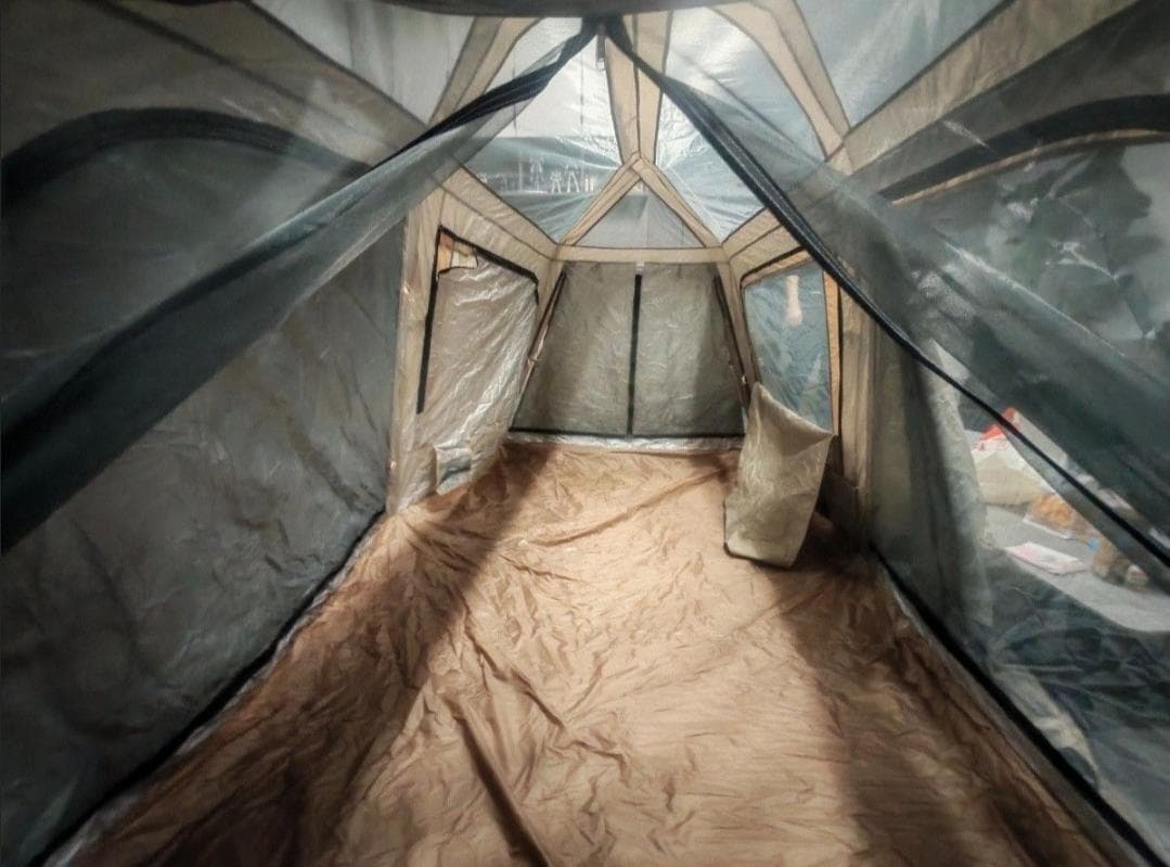 【美品】テント アウトドア キャンプ ツールーム タープ 2~5人用