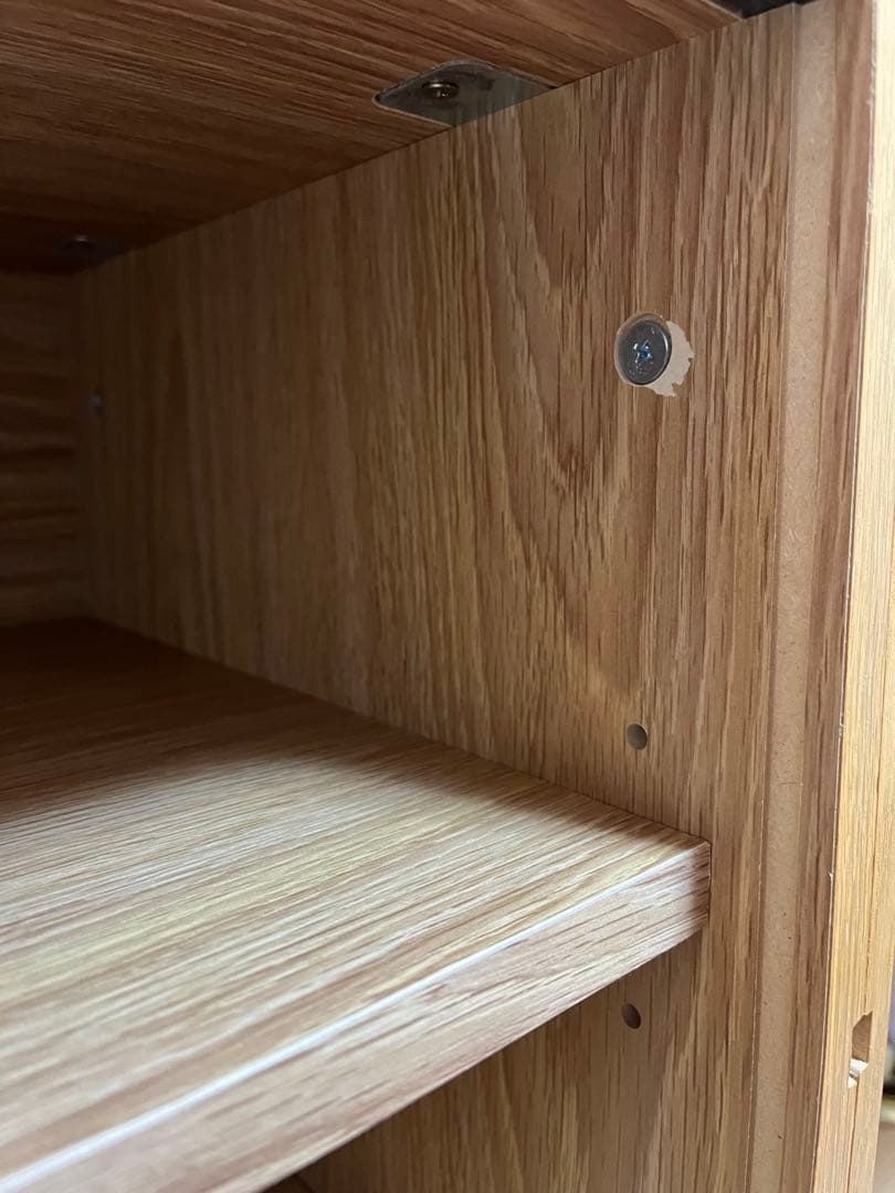 無印　ステンレスユニットシェルフ　引き戸