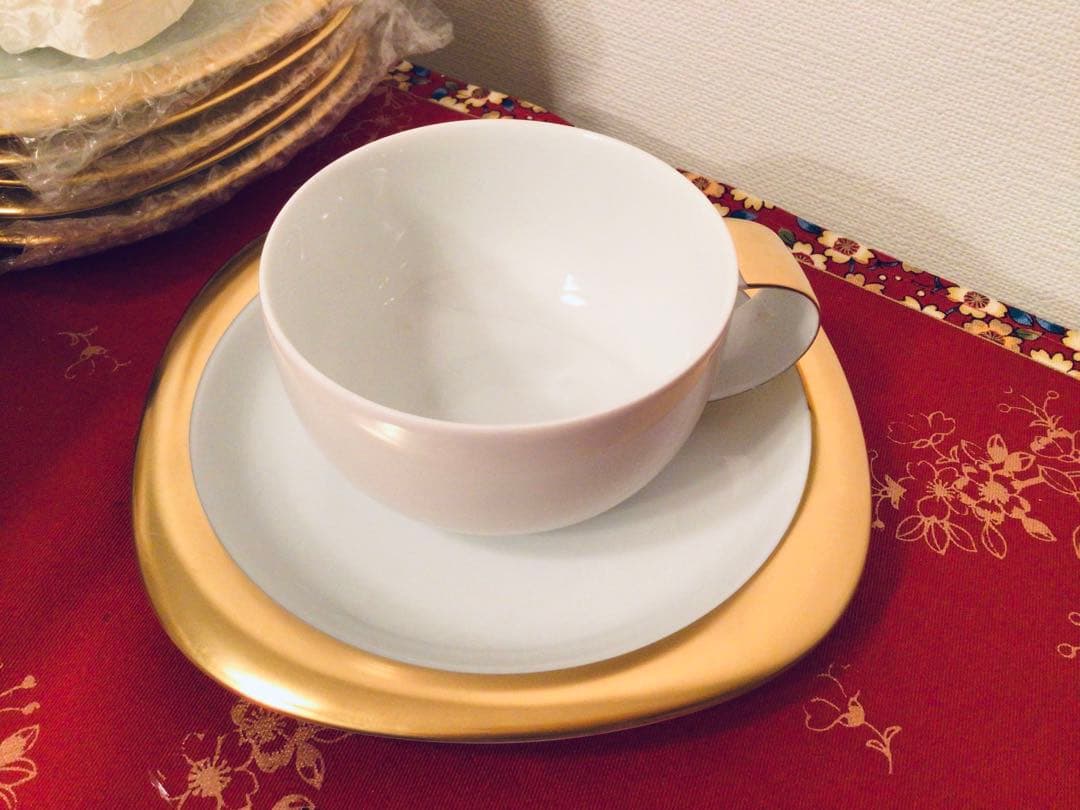 1980s ローゼンタール カップ＆ソーサー スオミ ゴールドライン 6客セット