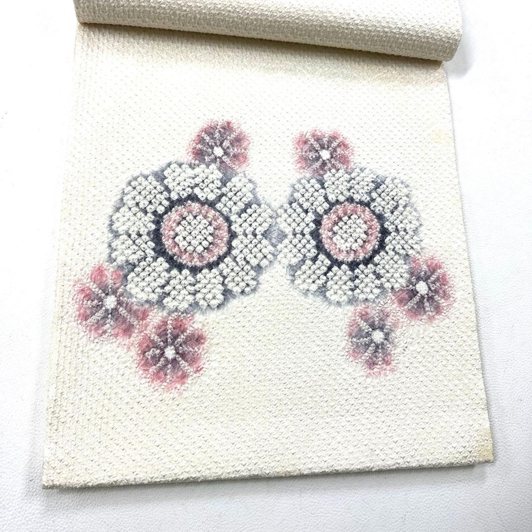 専用帯5057 ●藤娘きぬたや謹製 高級 正絹 絞り 名古屋帯