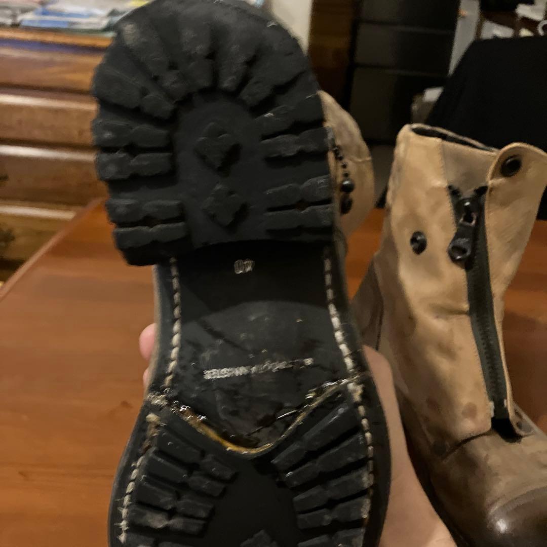 アルフレッドバニスター ライダースブーツ ベージュ