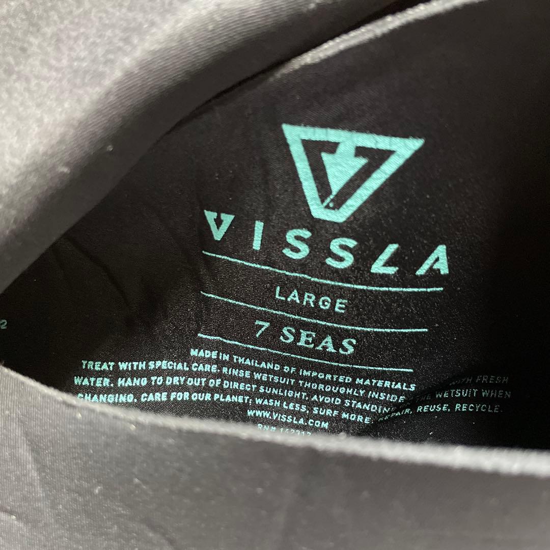 VISSLA ブラック フルスーツ ジッパー付き
