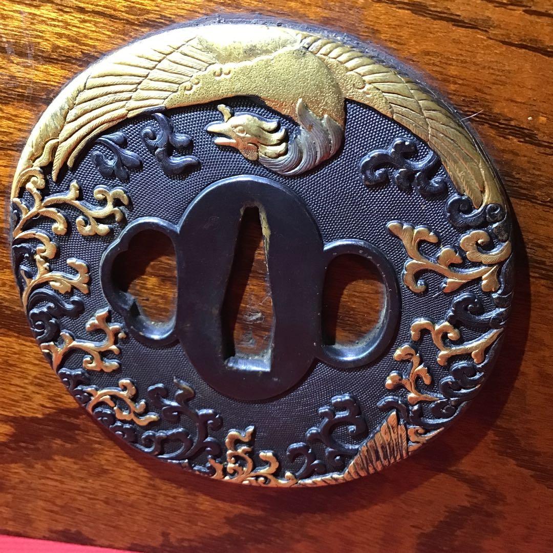 超高級　御刀お手入箱　刀匠作目貫道具付