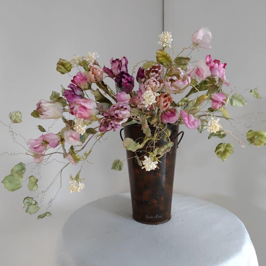 布花作品♡チューリップアレンジ