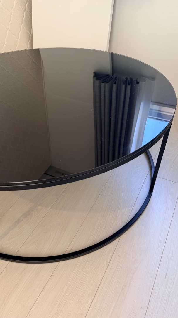 Marmo センターテーブル M100 ブラックガラス ほぼ未使用