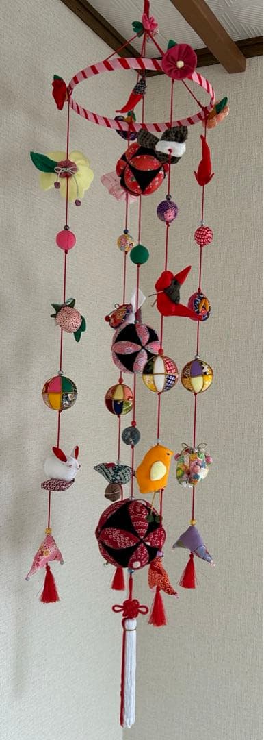 ちりめん細工　吊るし飾り　玉飾り 雛飾り　吊るし雛　下げもん　ハンドメイド