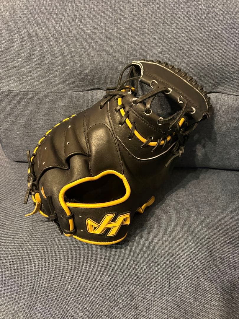 あ*あ様 【鬼型付け】未使用品ハタケヤマHATAKEYAMA軟式用キャッチャーミ