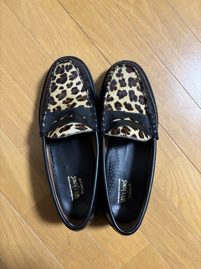 G.H.BASS ローファー レオパード ジーエイチバス ghbass