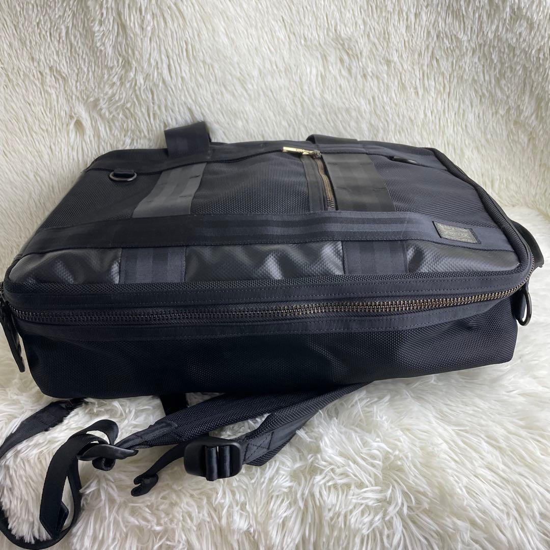 【美品】ポーター ヒート 3way ビジネスバッグ リュック A4 通勤 黒