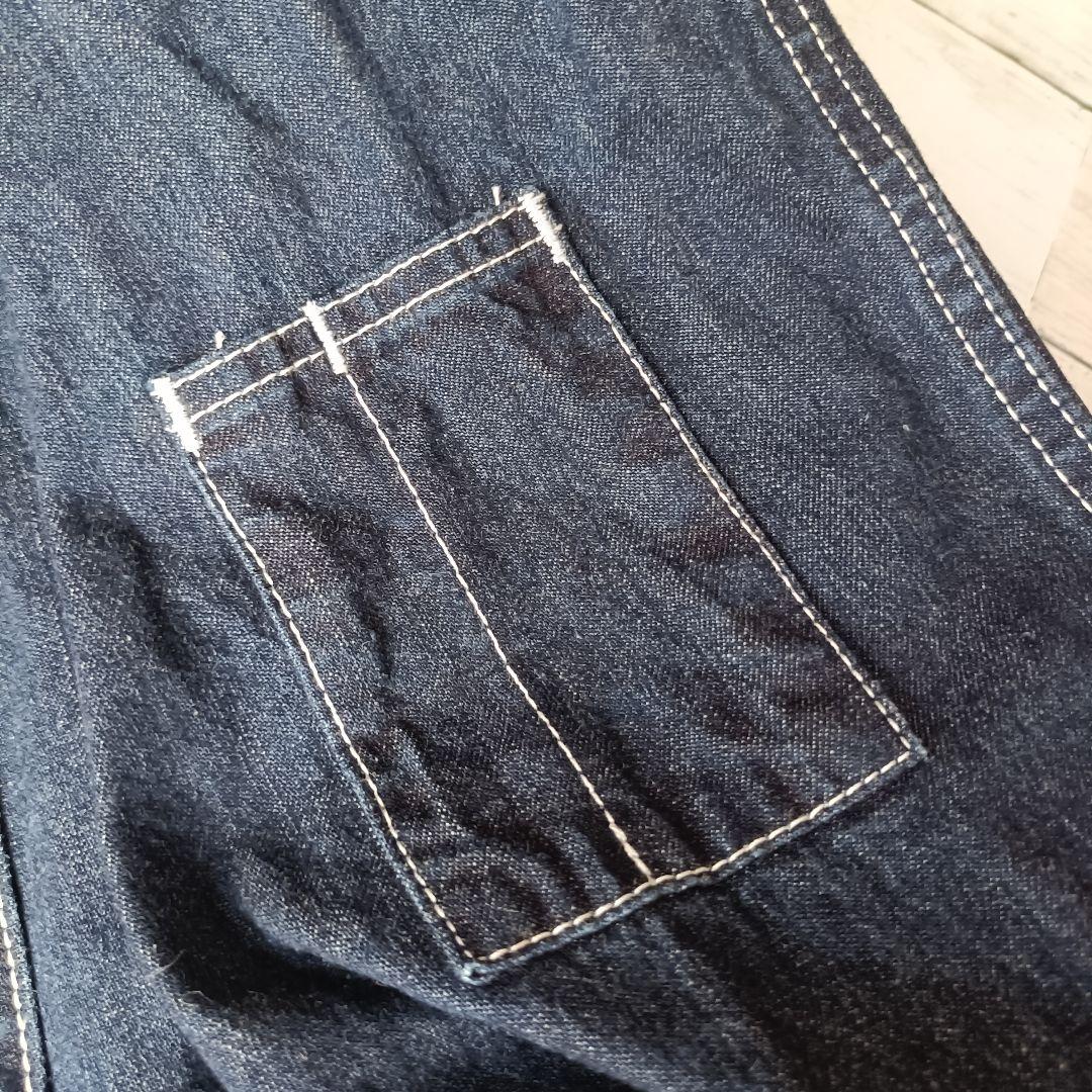 美品 Lee リー デニムつなぎ オールインワン 濃紺 M 復刻 ハウスタグ