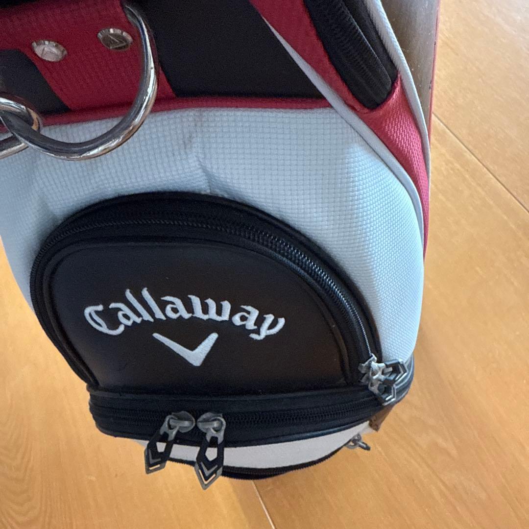 Callaway キャディバッグ 黒/白/赤