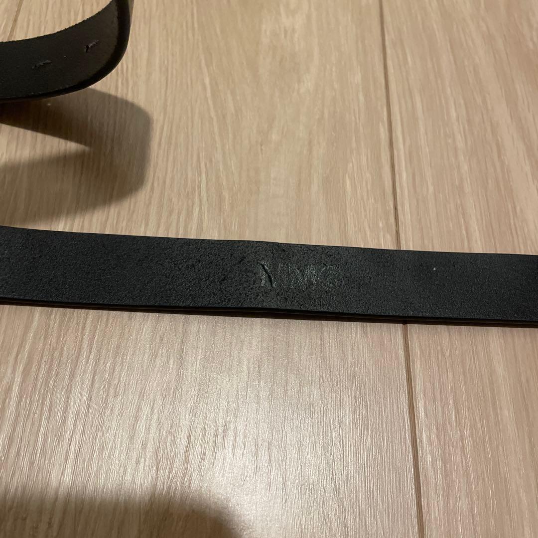 MM6 MAISON MARGIELA ブラック Numeric レザーベルト