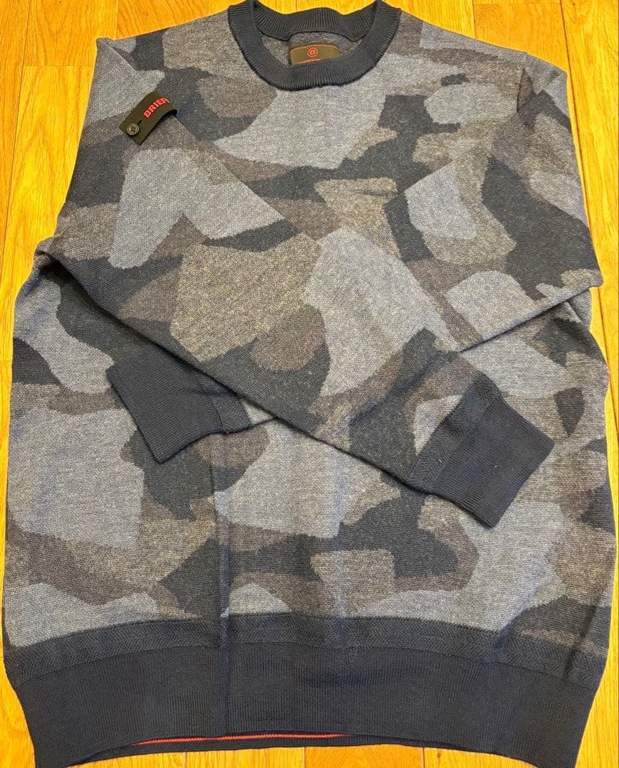 ブリーフィング　カモフラニット　ネイビー