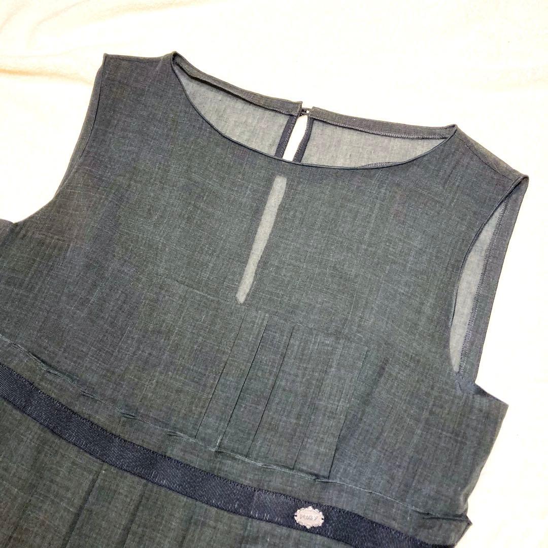 FOXY NEW YORK フォクシー　レディープリーツワンピース ノースリーブ