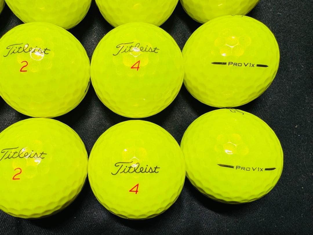 最新 タイトリスト PRO V1X 2025年モデル 20個　　イエロー