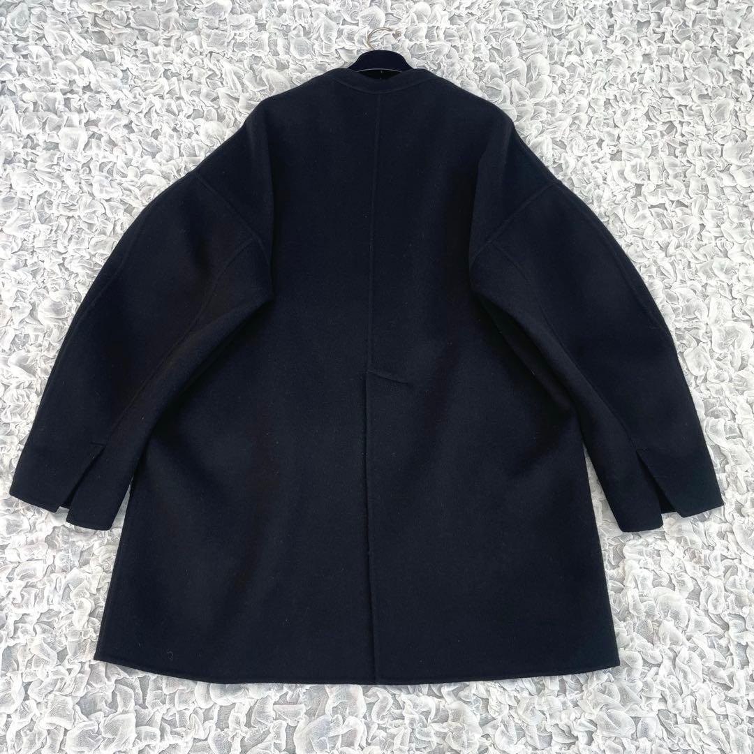 エンフォルド ウールリバーカーデコート　ノーカラー