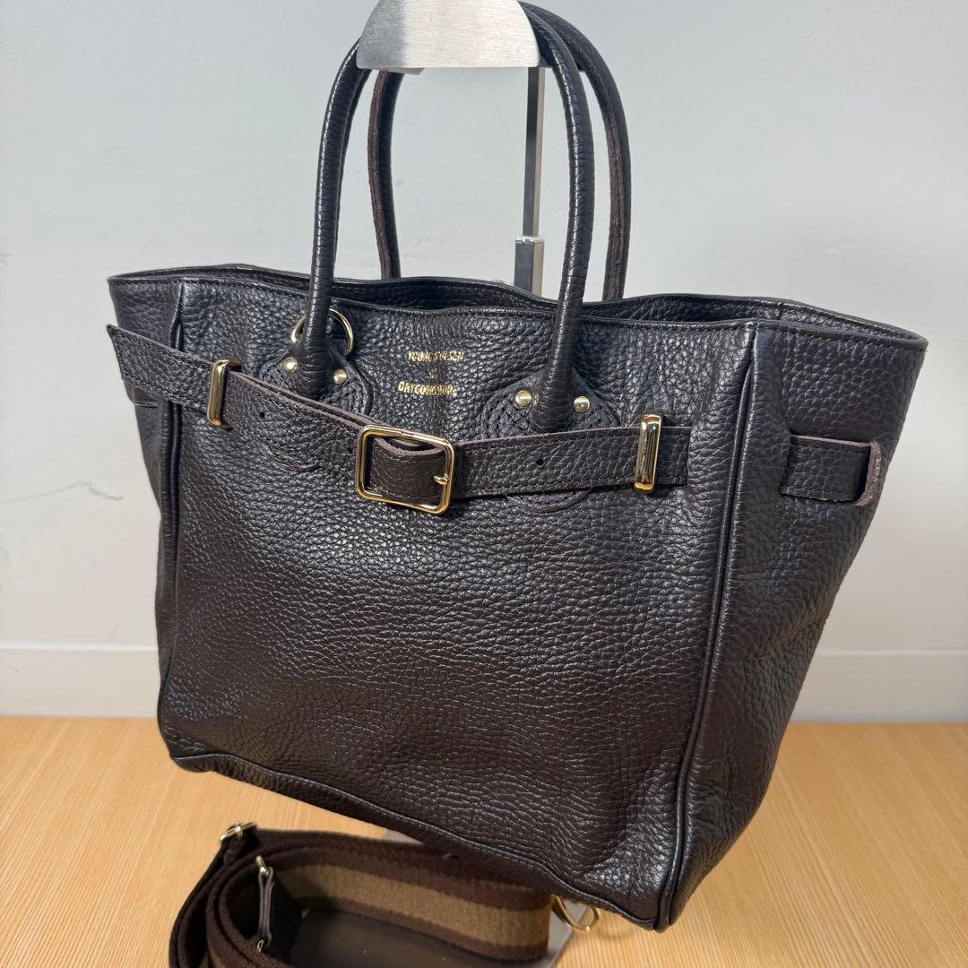 YOUNG＆OLSEN／ヤングアンドオルセン】別注ストラップ付きベルトバック