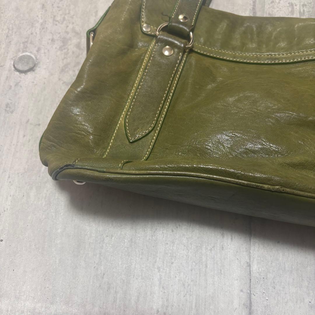 バッグ 00s archive miumiu leather shoulder bag