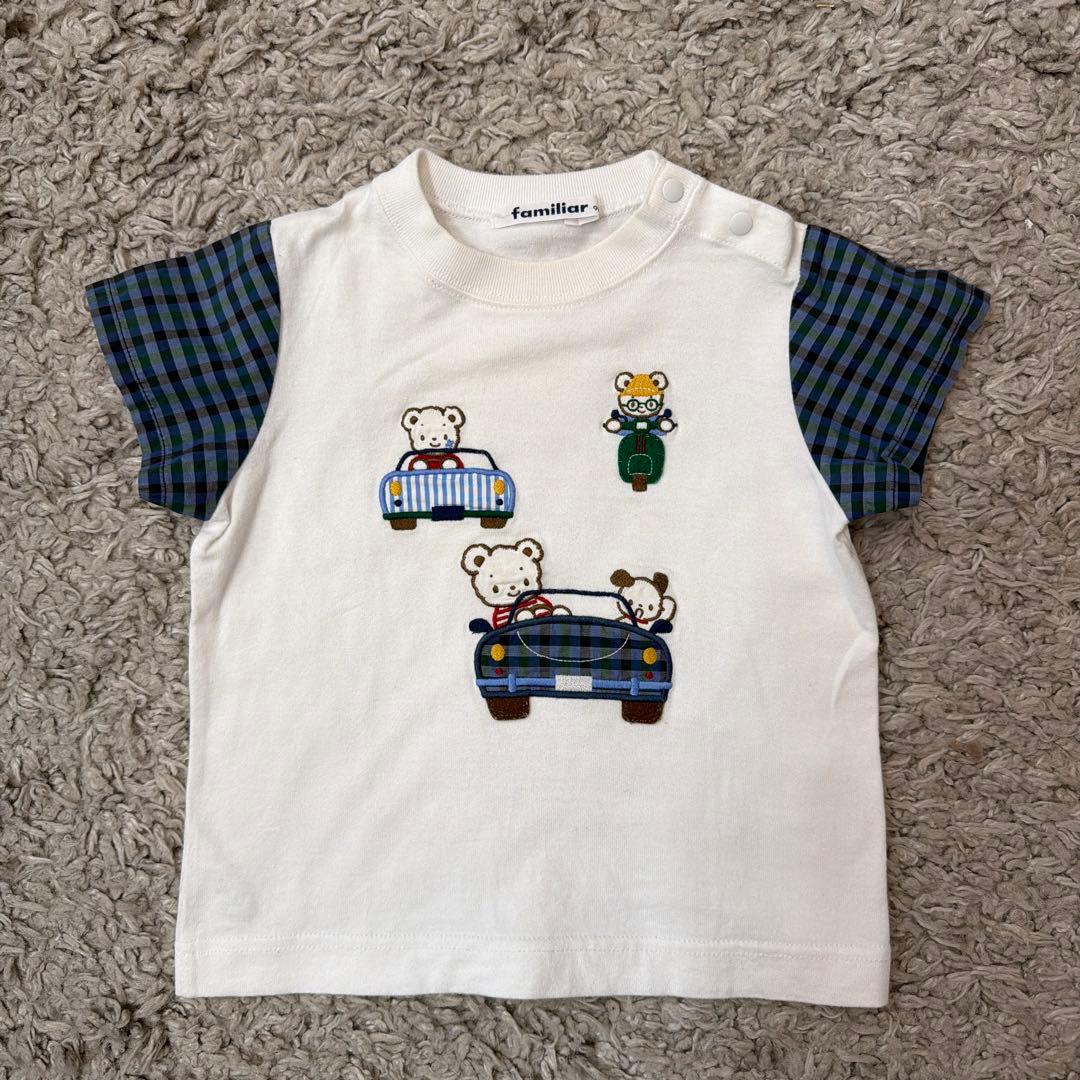 familiar 90cm 男の子 Tシャツセット