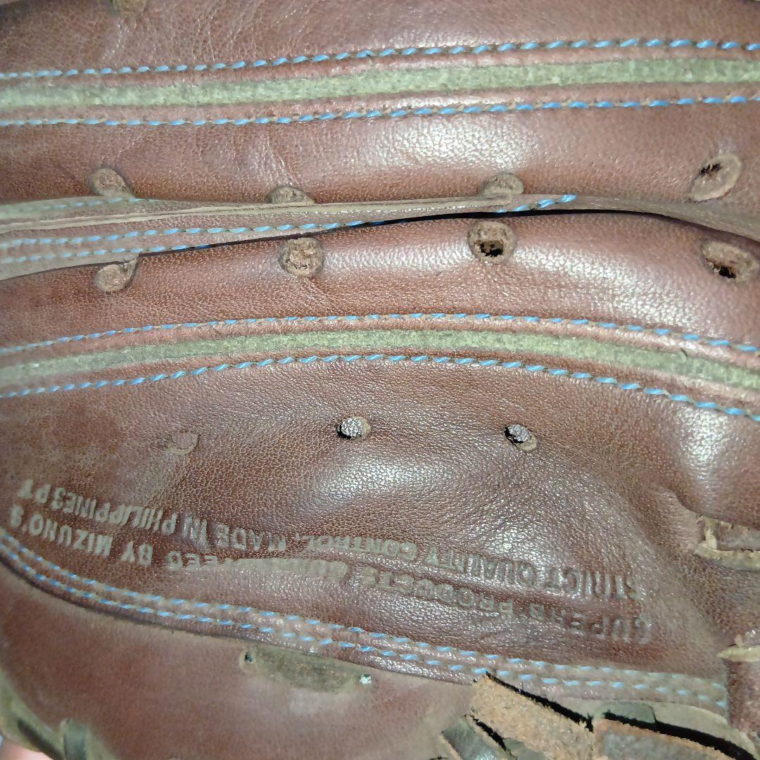 ミズノ ウィルドライブブルー ブラウン キャッチャーミット　軟式用