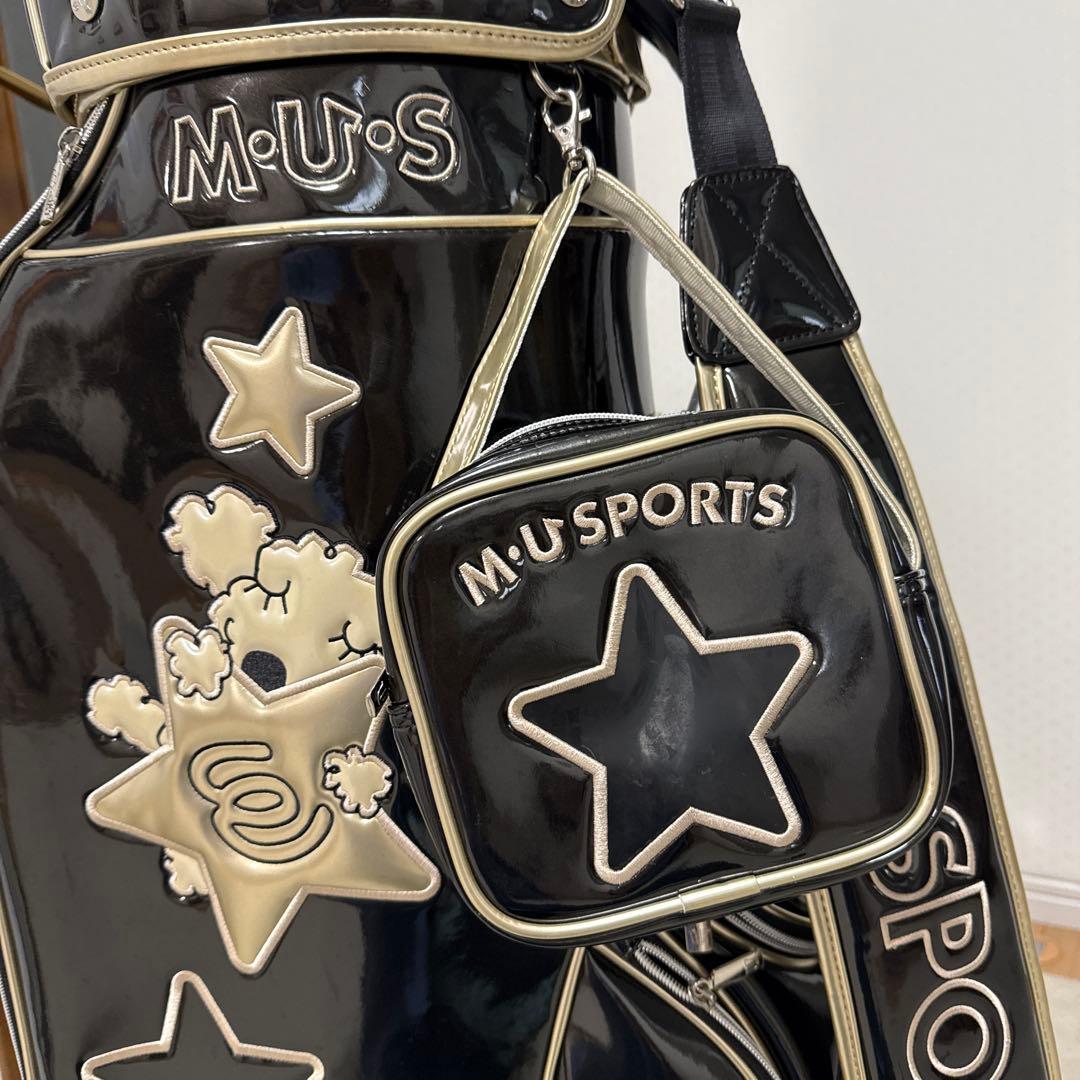 MUスポーツ キャディバッグ ブラック/ゴールド