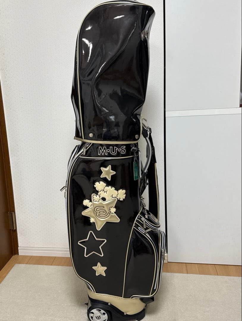 MUスポーツ キャディバッグ ブラック/ゴールド