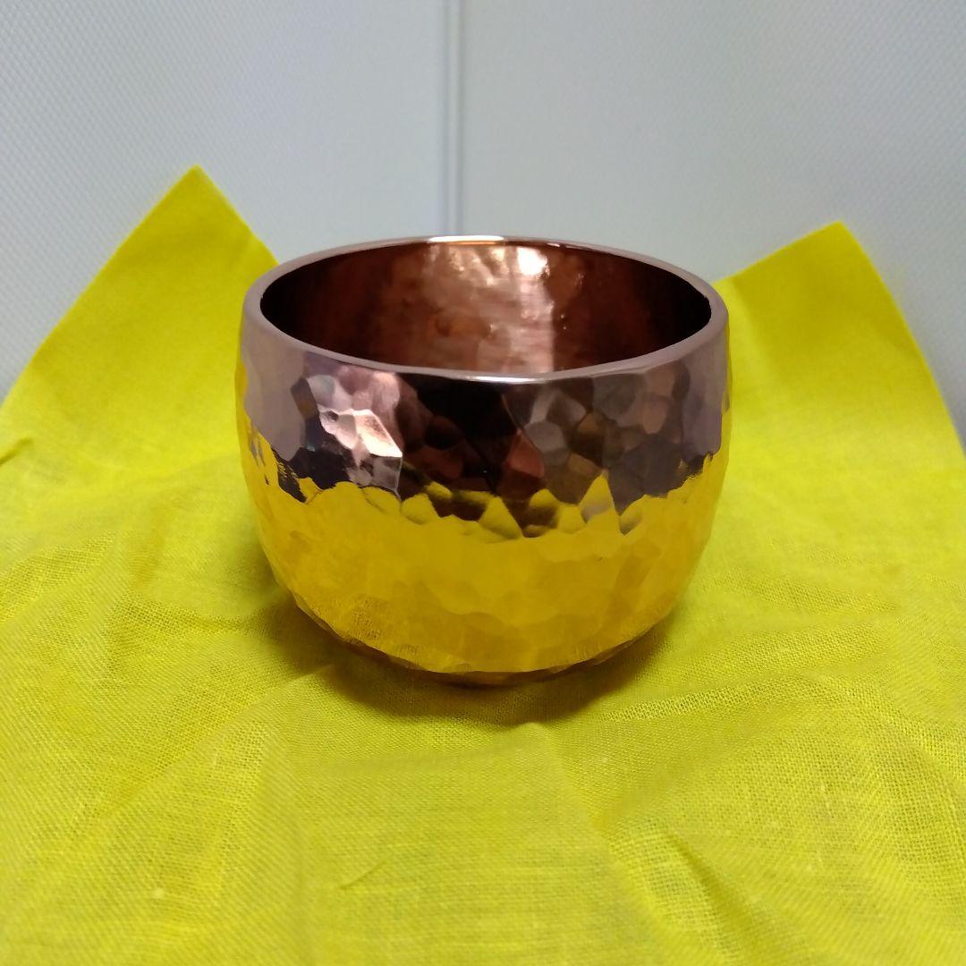 ◆純銅製ぐい吞み③(ピンクゴールド)新品[オマケ付]