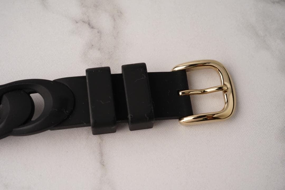 箱付き✨稼働 COACH–コーチ 腕時計 ブラック 文字盤 ベルト ゴールド色