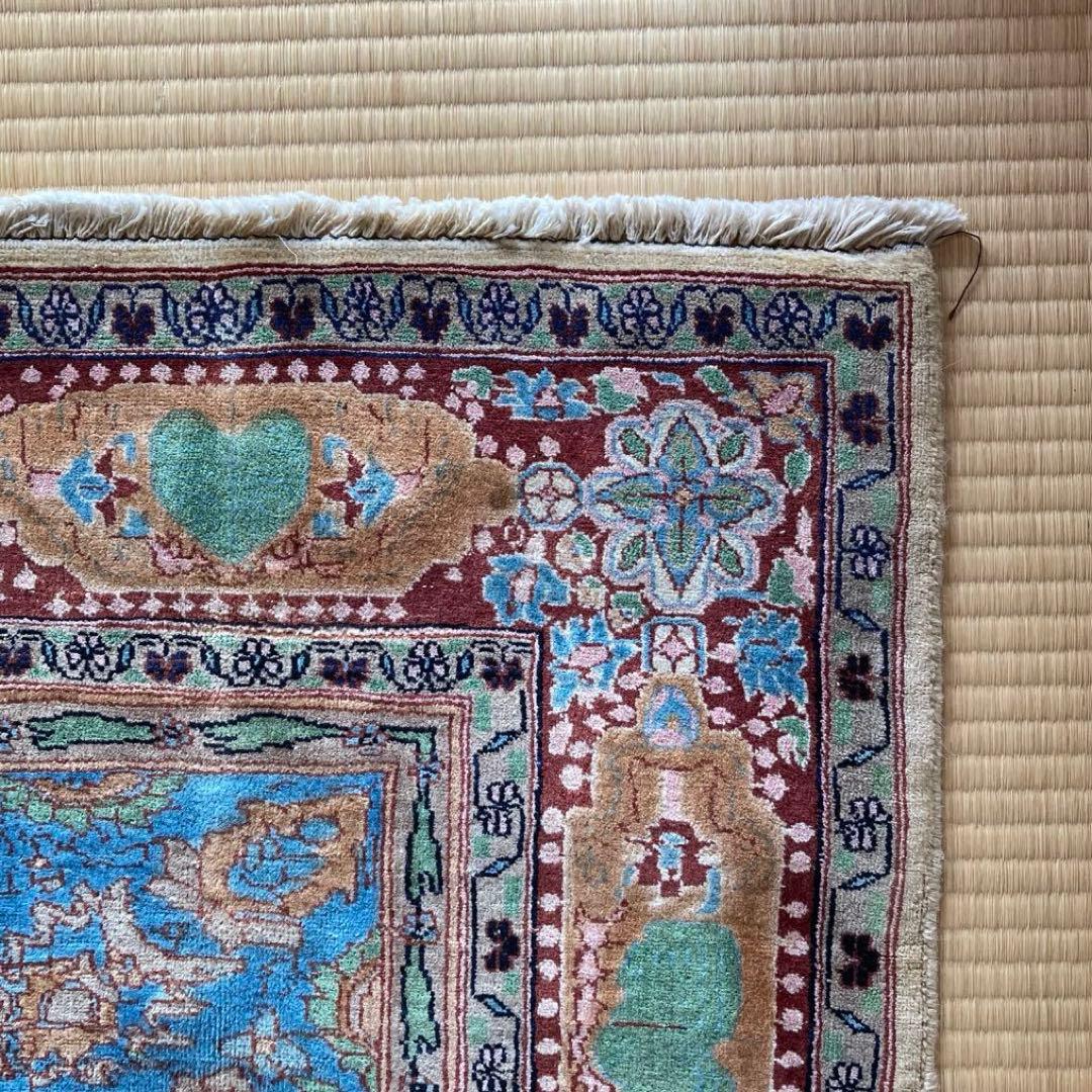 ★ コハク【古着・服中心】★ トライバルラグ　パキスタン　大判　レア