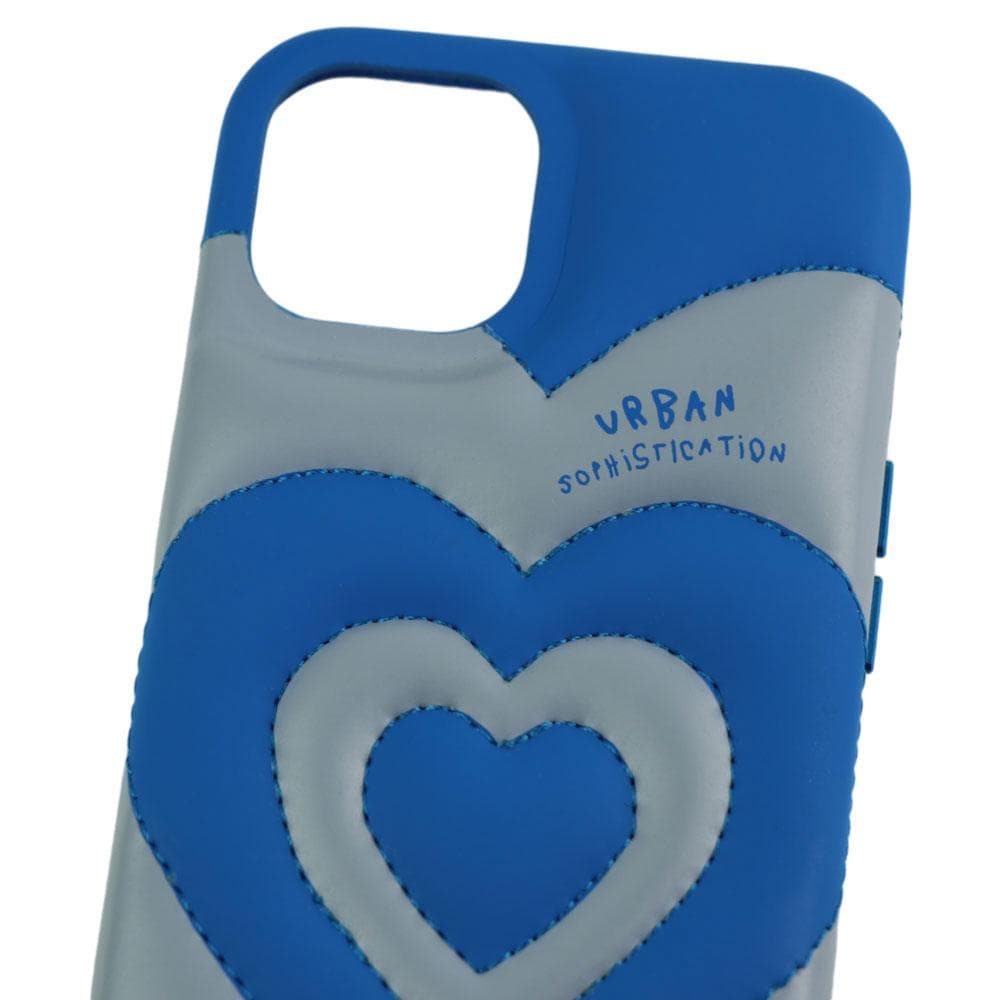 【アーバンソフィスティケーション】iPhone13/14ケース 青ハート