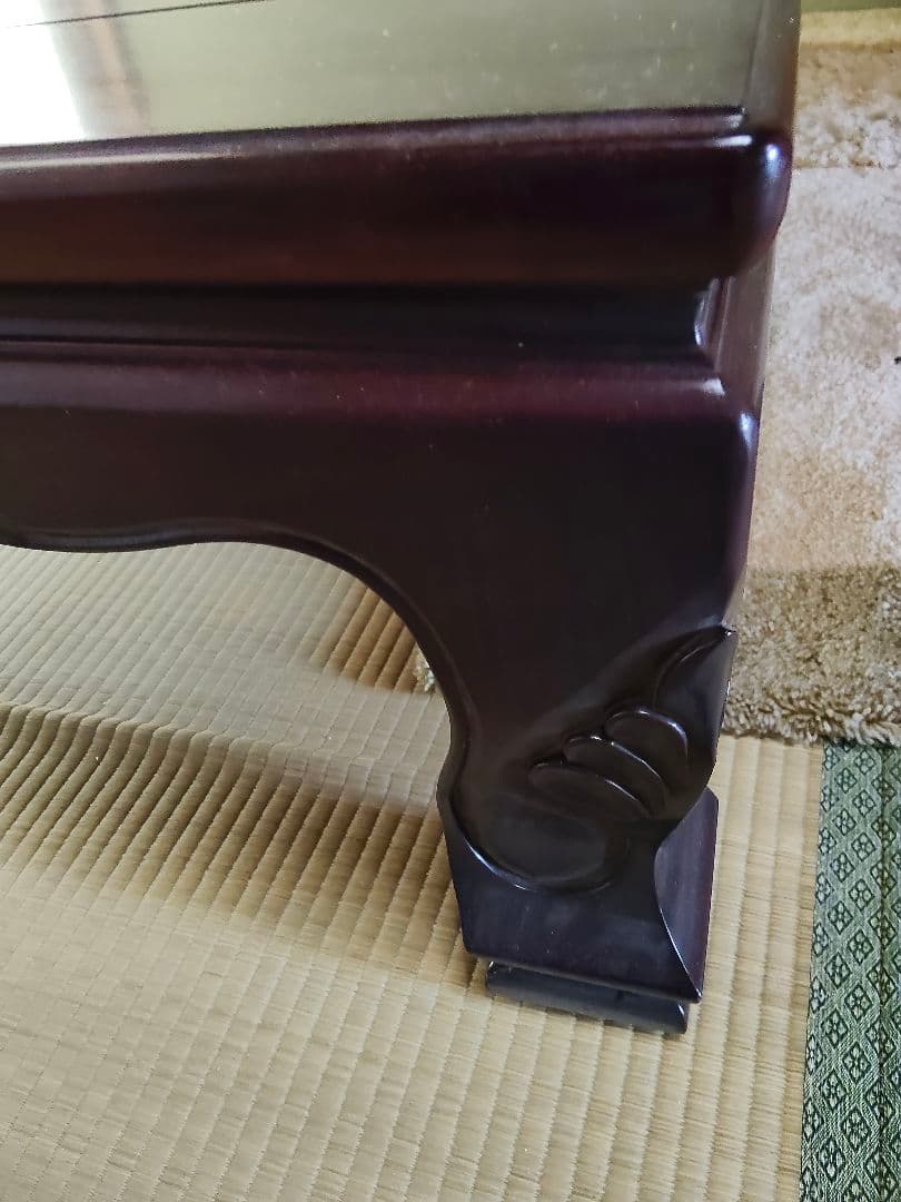 【2月8日まで】紫檀　座卓　 130×85×34 cm